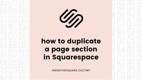 squarespace 7.1 duplicate page.